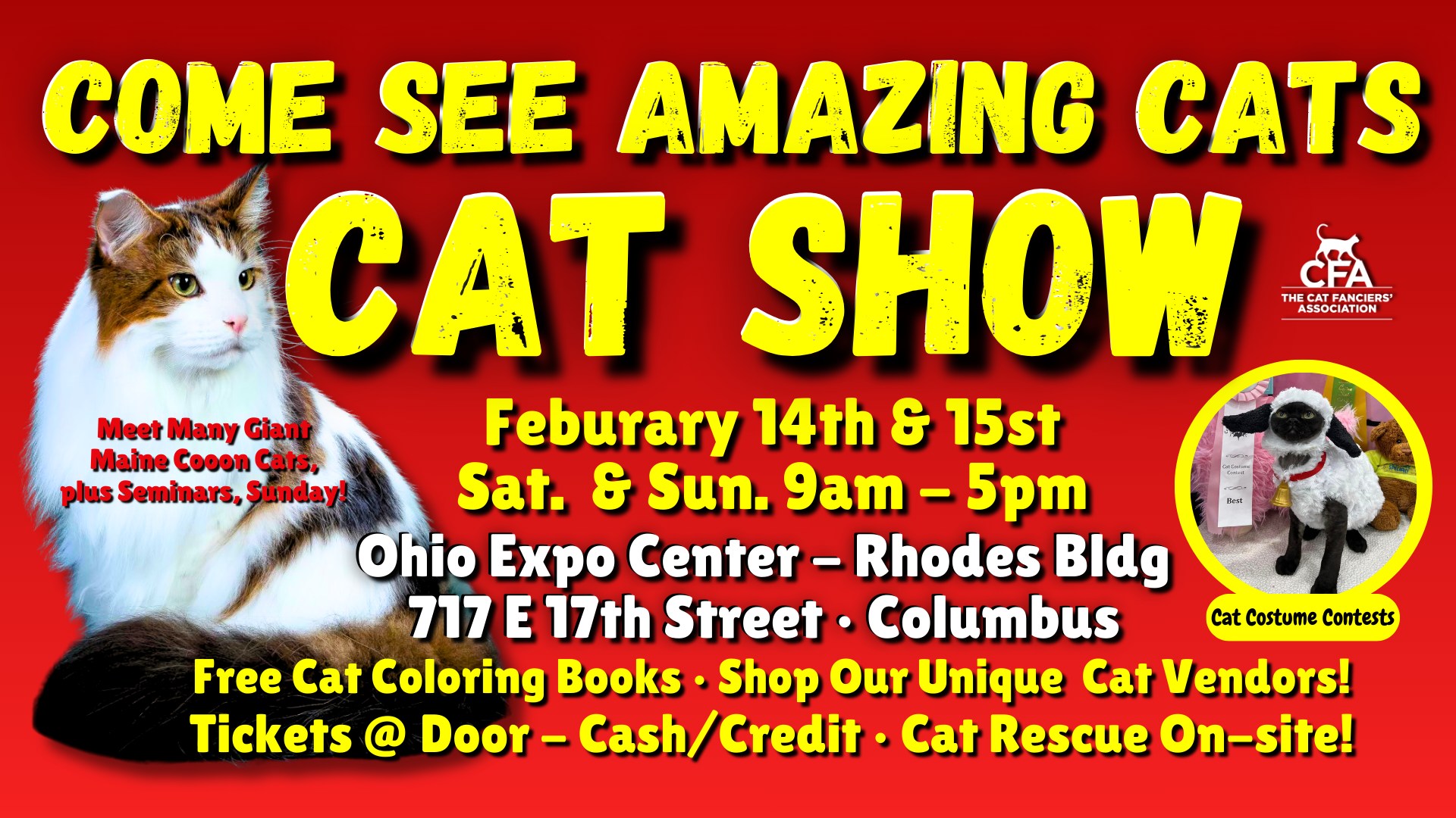 CFA Cat Shows Facebook ad