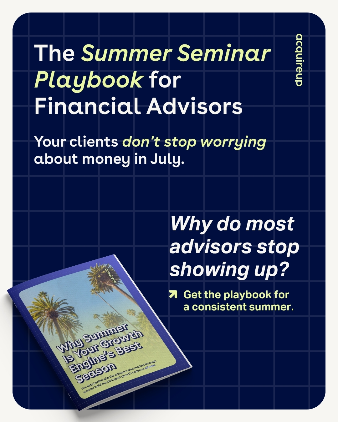 AcquireUp Facebook ad from Jul 18, 2026