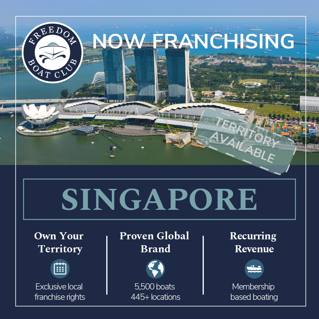 Freedom Boat Club Australia Facebook ad: Build A Recurring Revenue Business on the Water.