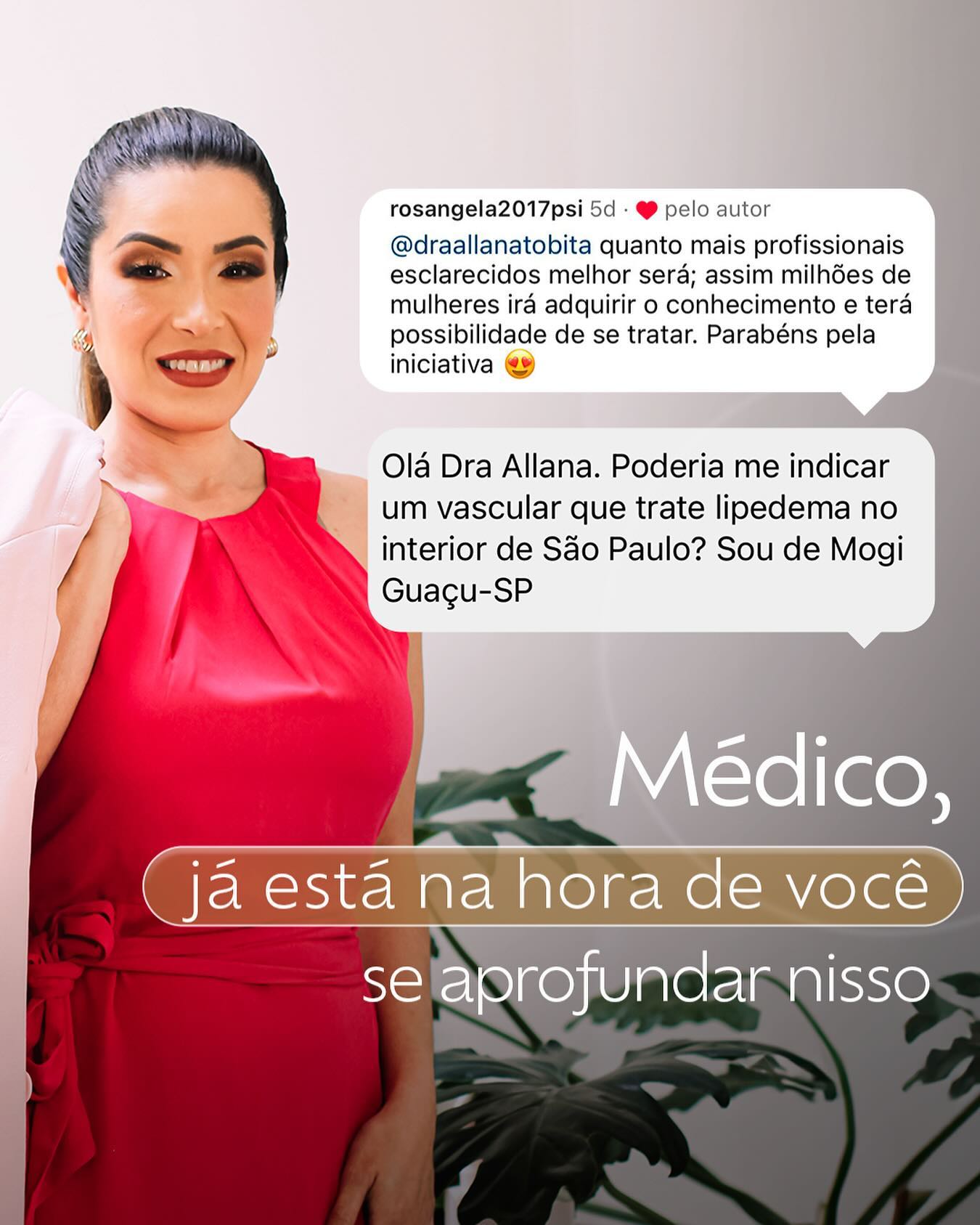Dra Allana Tobita - Cirurgia Vascular Facebook ad: Médico já está na hora de você se…