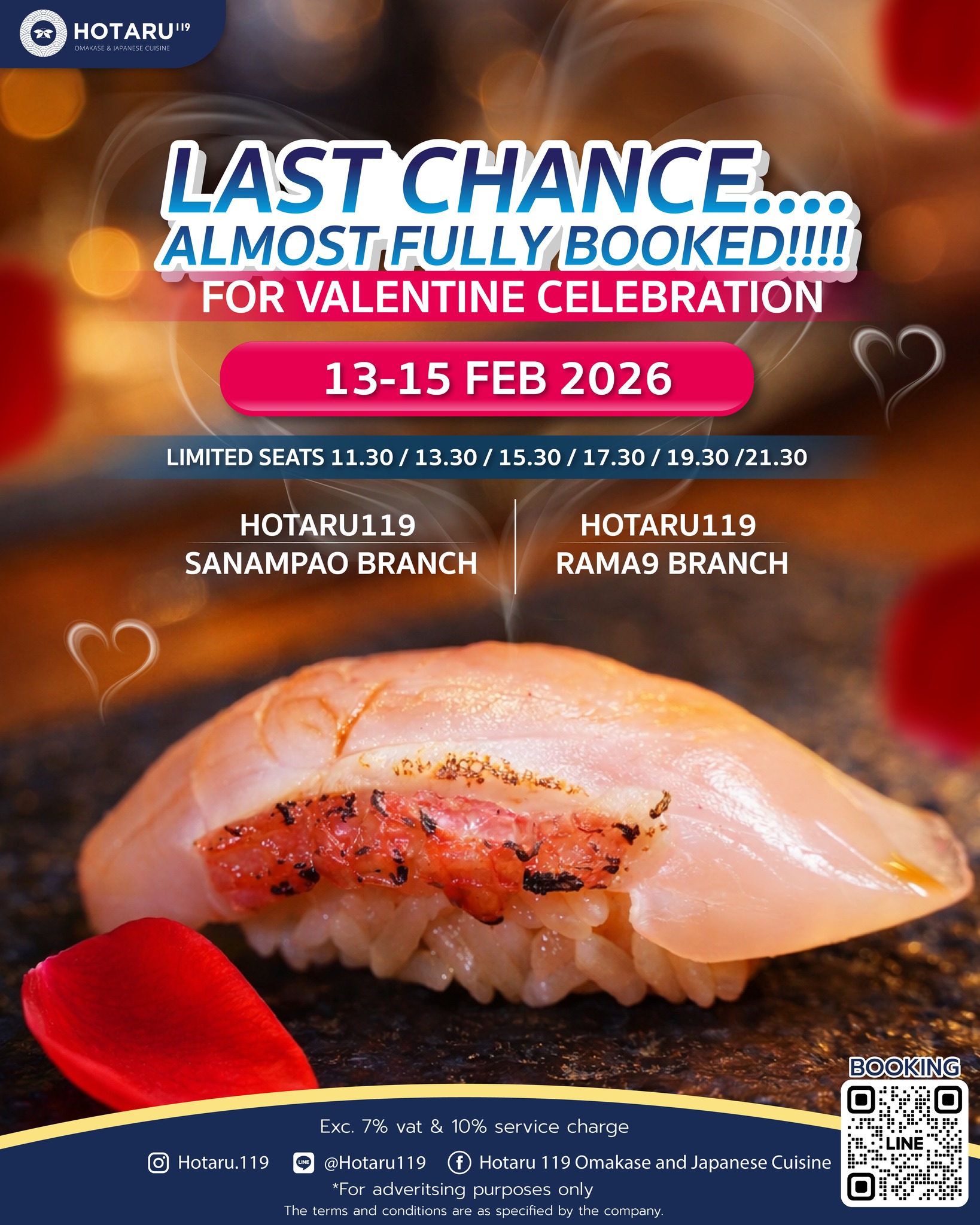 Hotaru 119 - Omakase and Japanese Cuisine Facebook ad