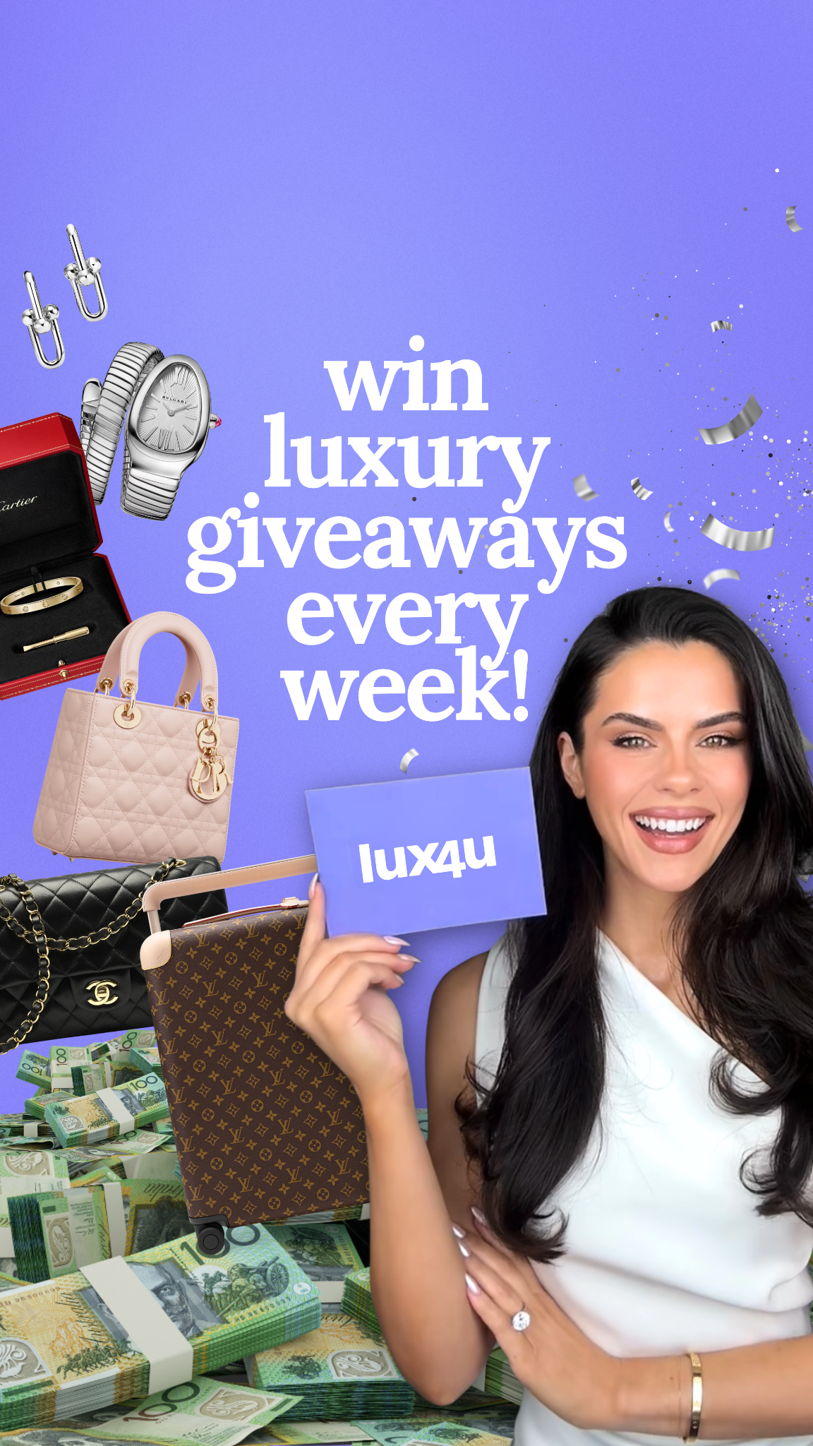 LUX4U Facebook ad: JOIN US TODAY!