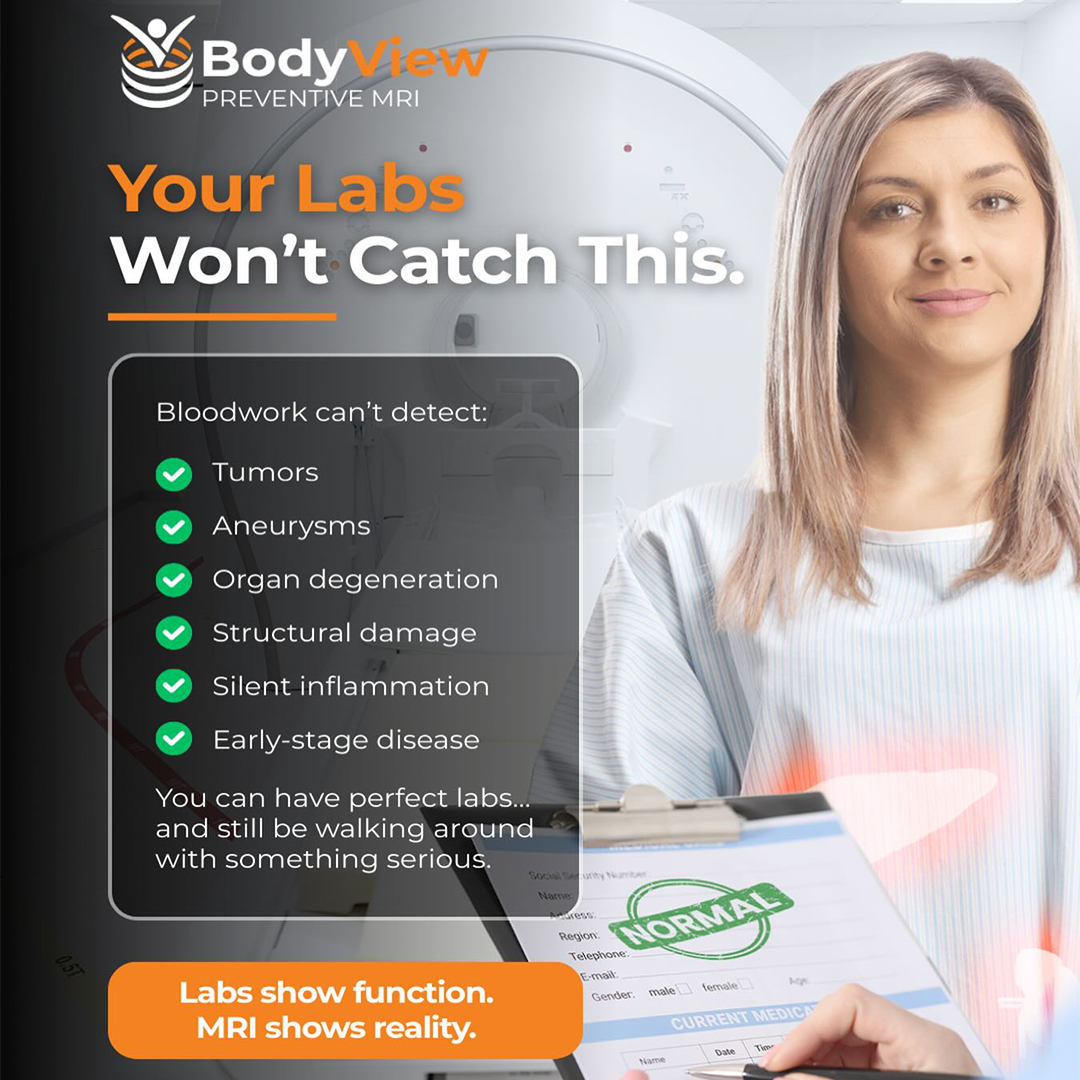 BodyView MRI Facebook ad: Want to see what your labs can’t?