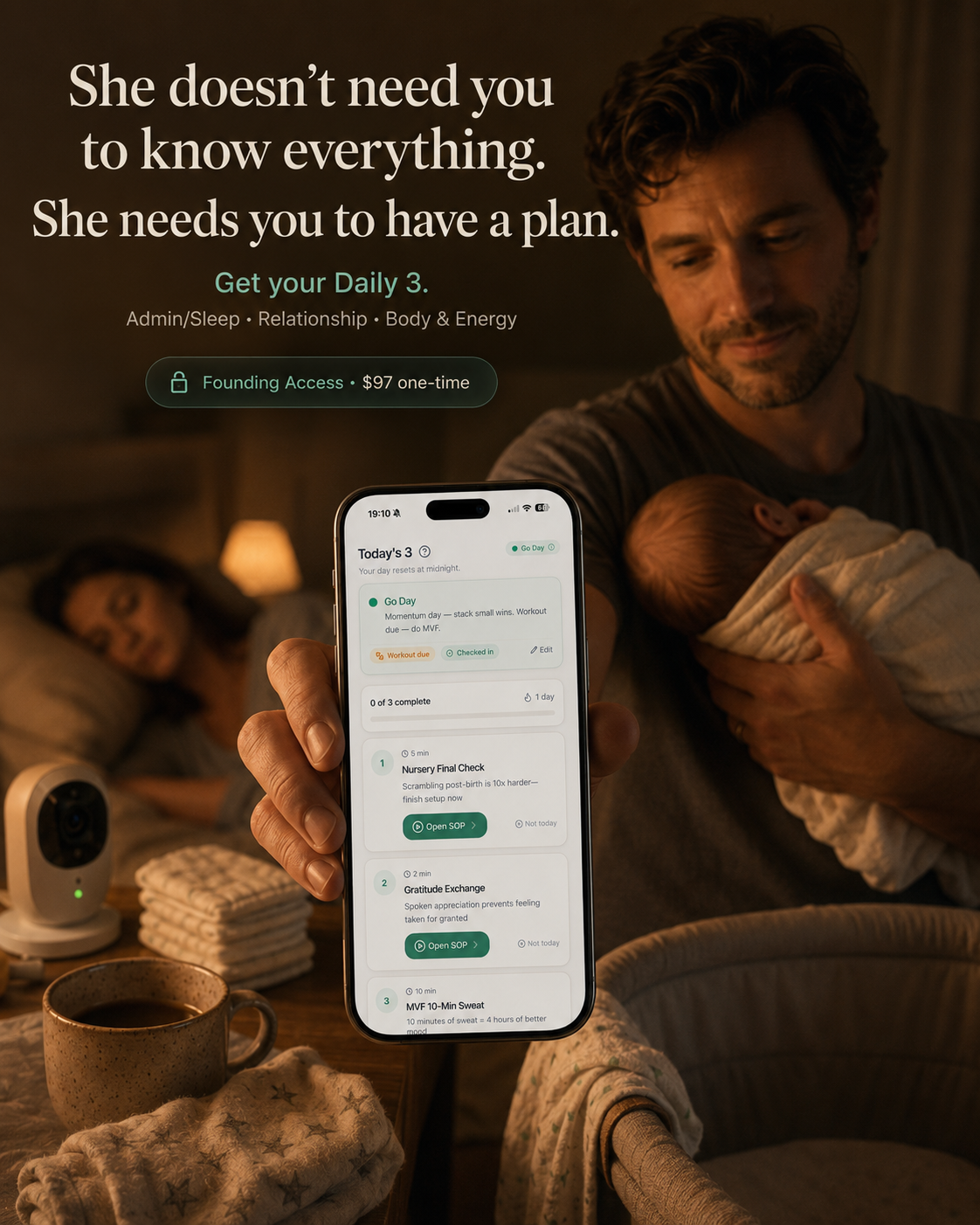 Dadileo OS Facebook ad: Don’t wing your first year as a dad.
