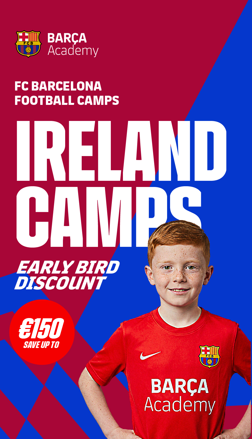 Barça Academy Ireland Facebook ad from May 21, 2026