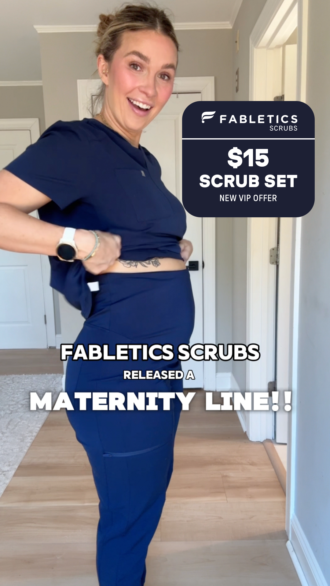 Fabletics Scrubs Facebook ad