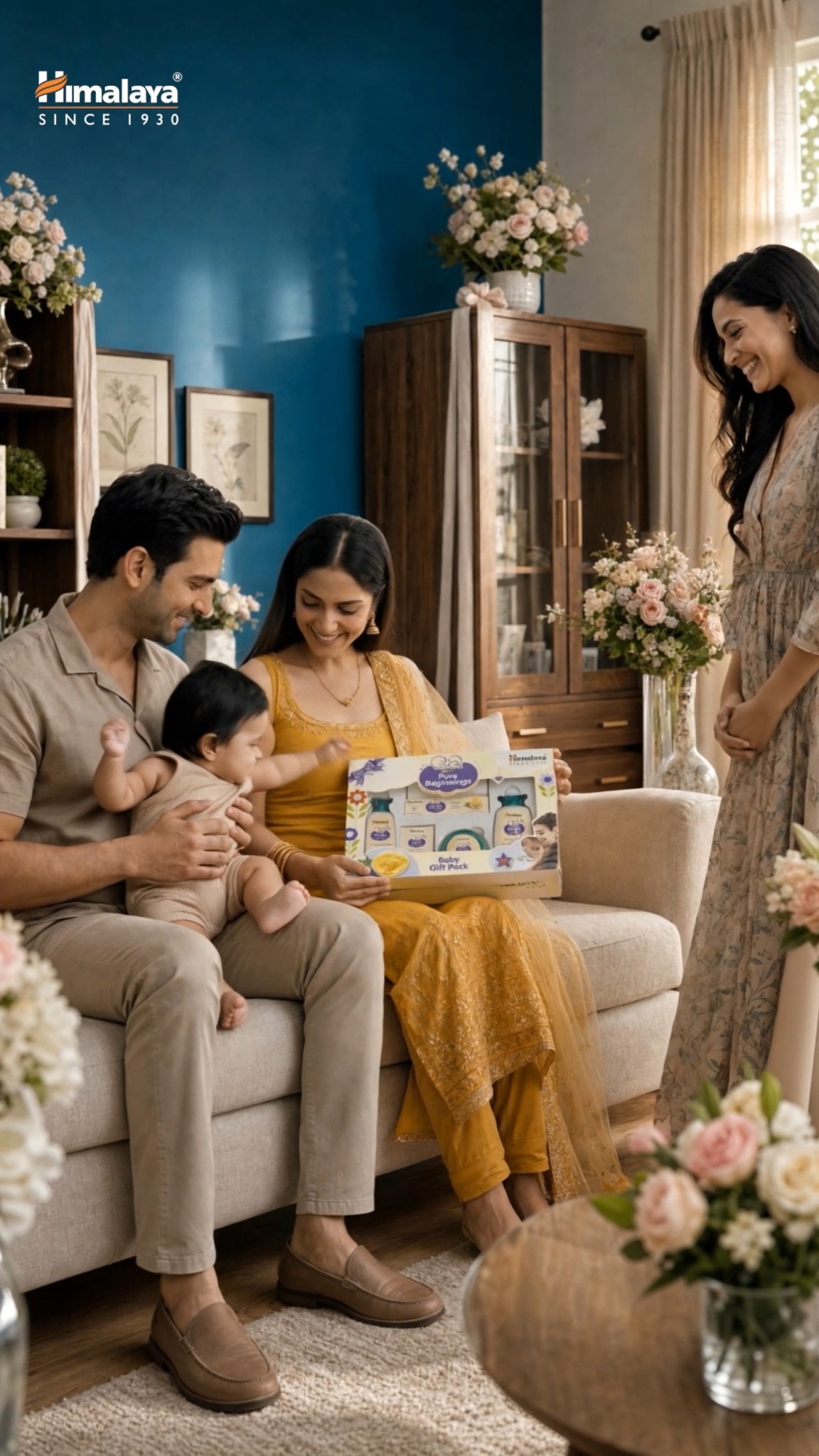 Himalaya BabyCare Facebook ad: Make your first gift to a baby extra…