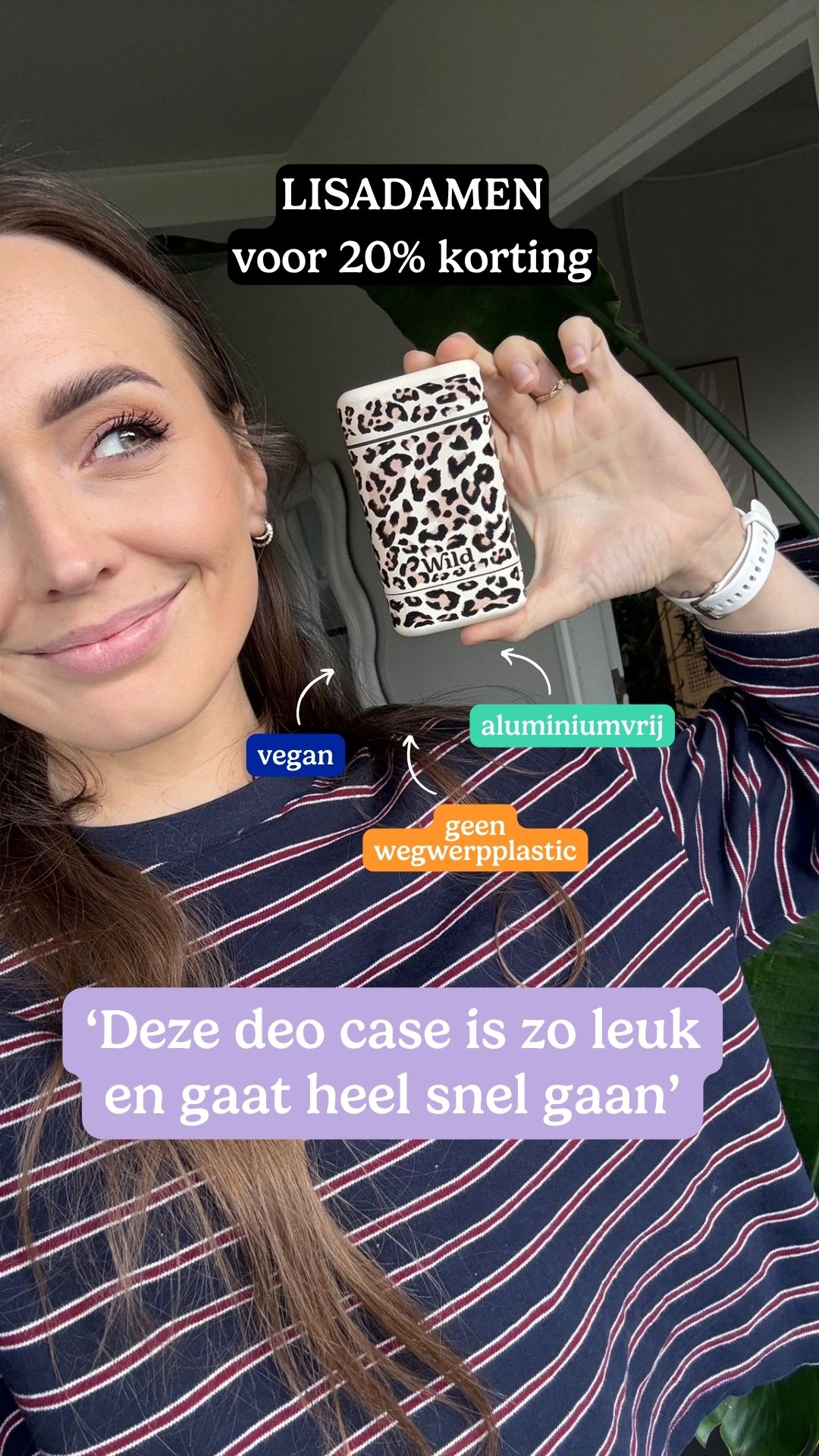 Wild Facebook ad: 20% korting met de code LISADAMEN