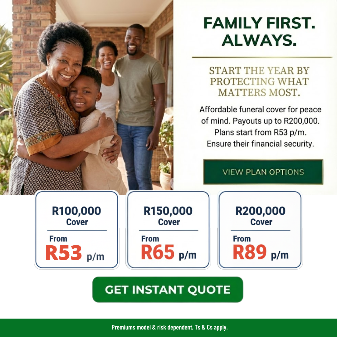 Funeral Cover SA Facebook ad
