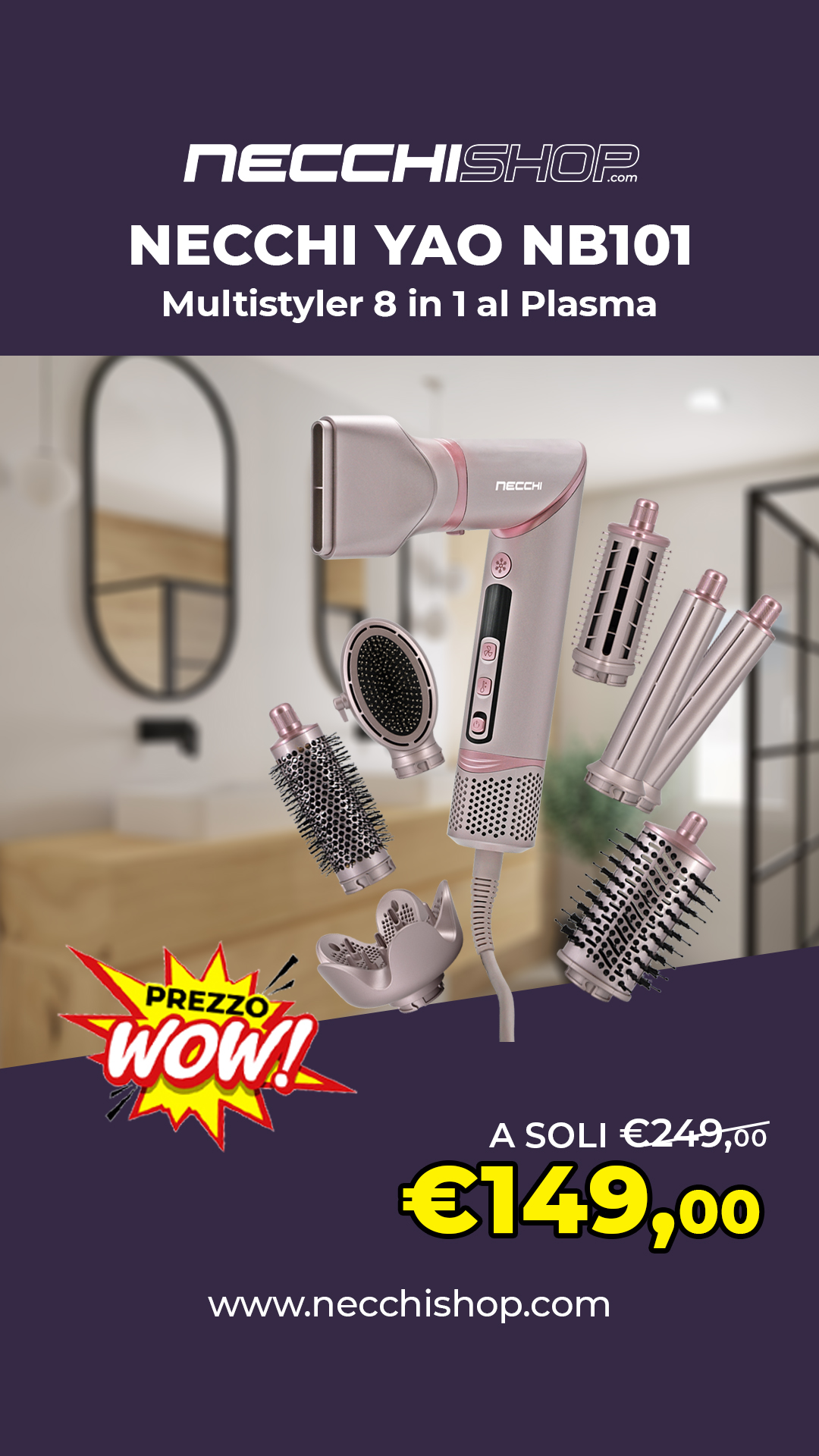 Necchishop Facebook ad