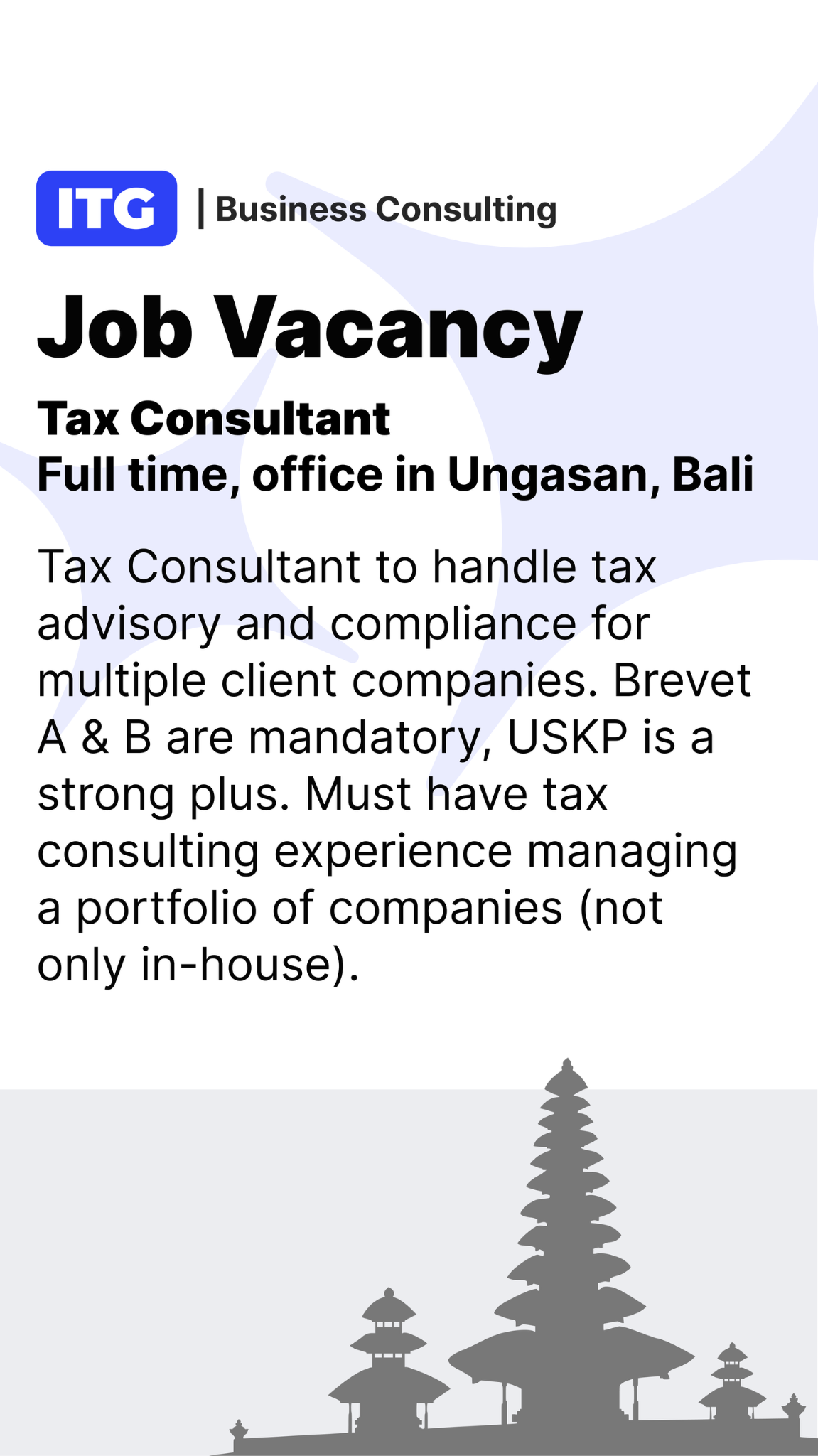 ITG Business Consulting Facebook ad