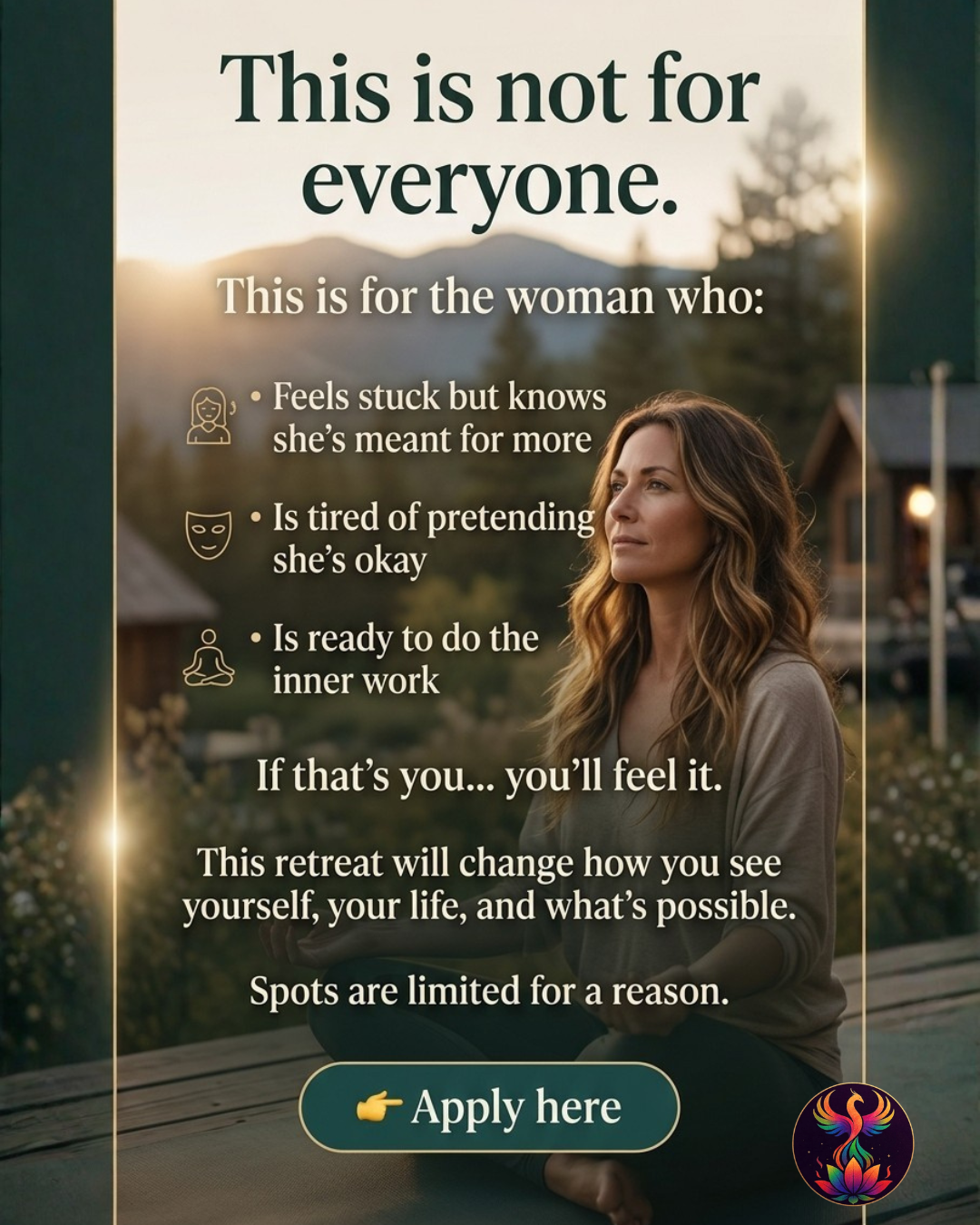 Ashes to Ascension Hypnotherapy and Retreats Facebook ad from May 5, 2026