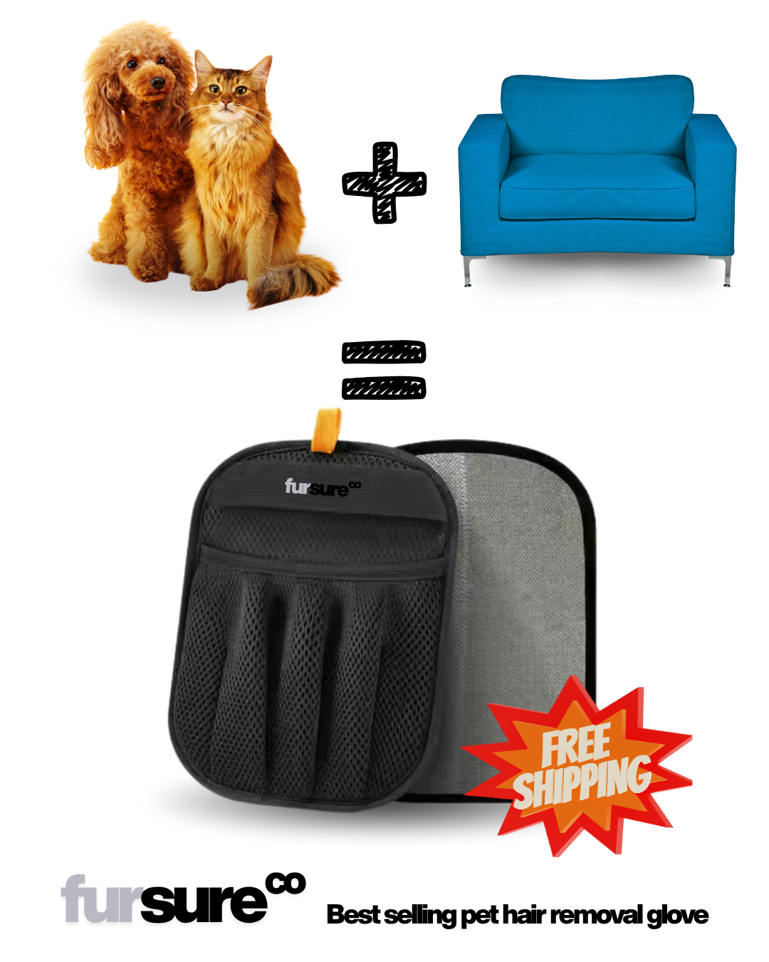FurSure Co Facebook ad: Buy One - Get One FREE + FREE SHIPPING