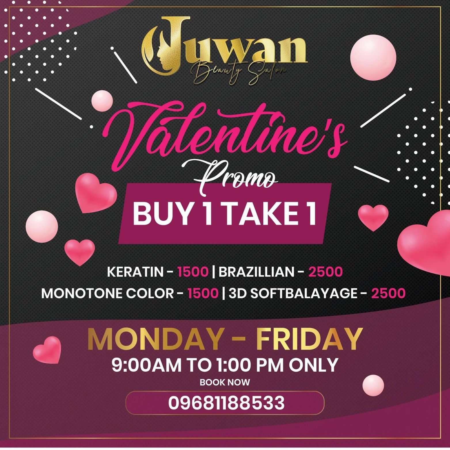 Juwan Beauty Salon Facebook ad