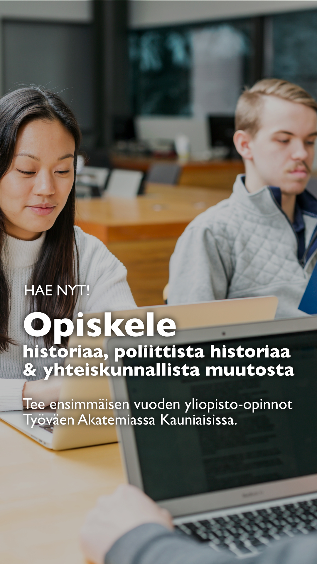 Työväen Akatemia Facebook ad: Historia ja poliittinen historia
