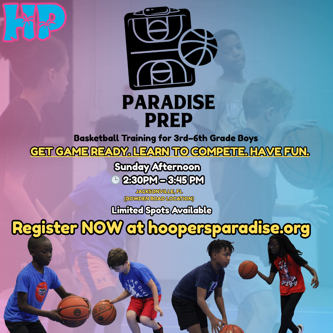 Hoopers Paradise Facebook ad: Get Game Ready. Learn to Compete.