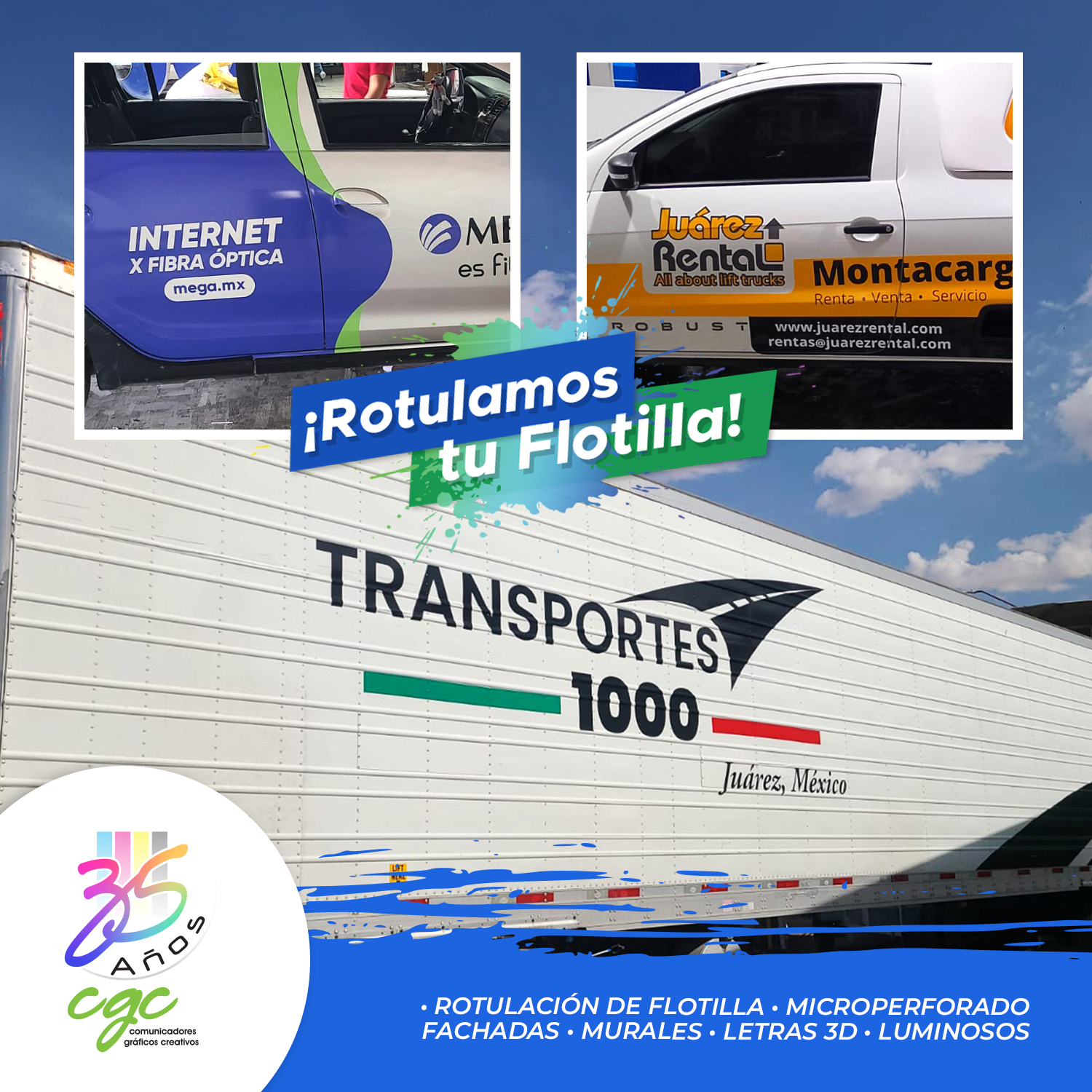 Comunicadores Gráficos Creativos Facebook ad: ¿Tu flotilla solo gasta gasolina o también genera…