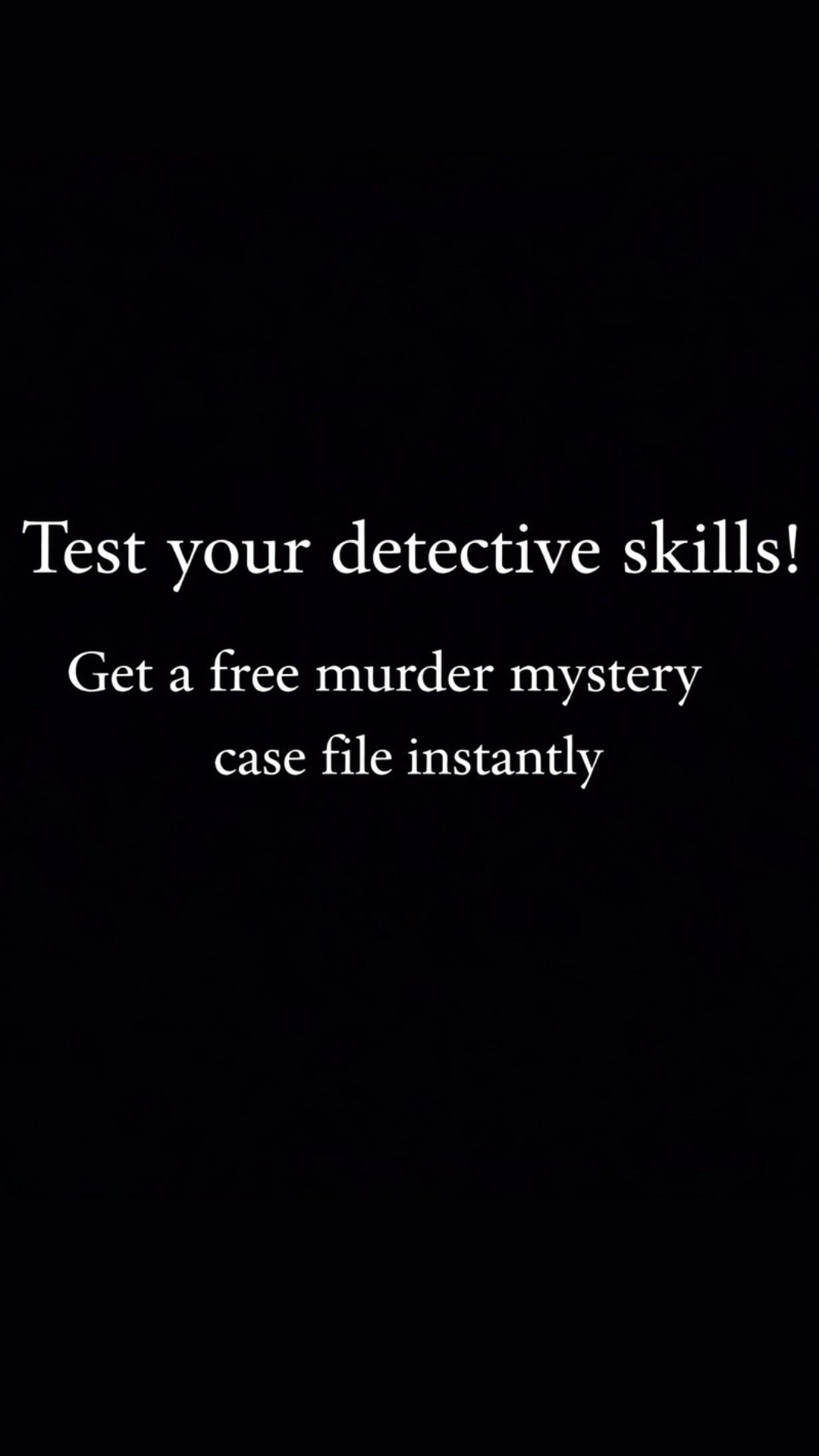 I Did It On A Friday - Monthly Murder Mystery Club Facebook ad from Mar 31, 2026