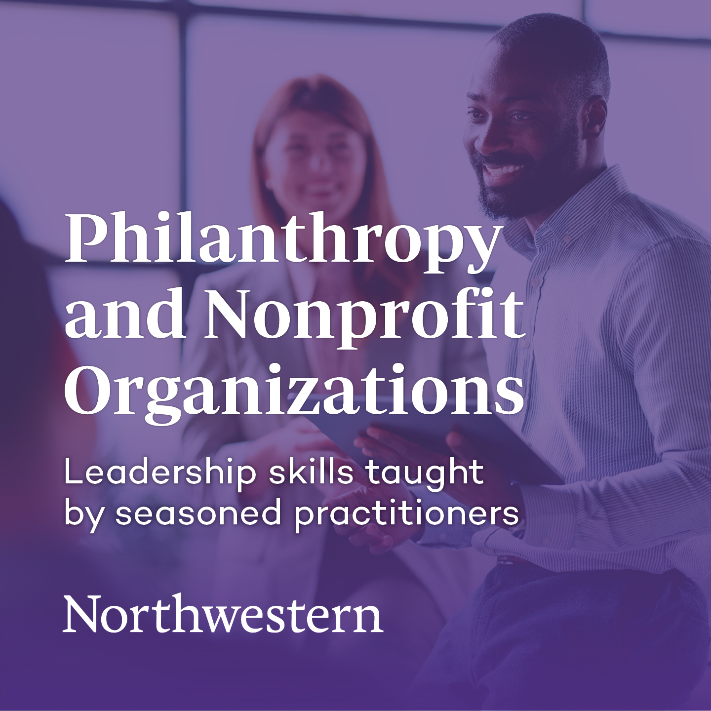 Northwestern University School of Professional Studies Facebook ad