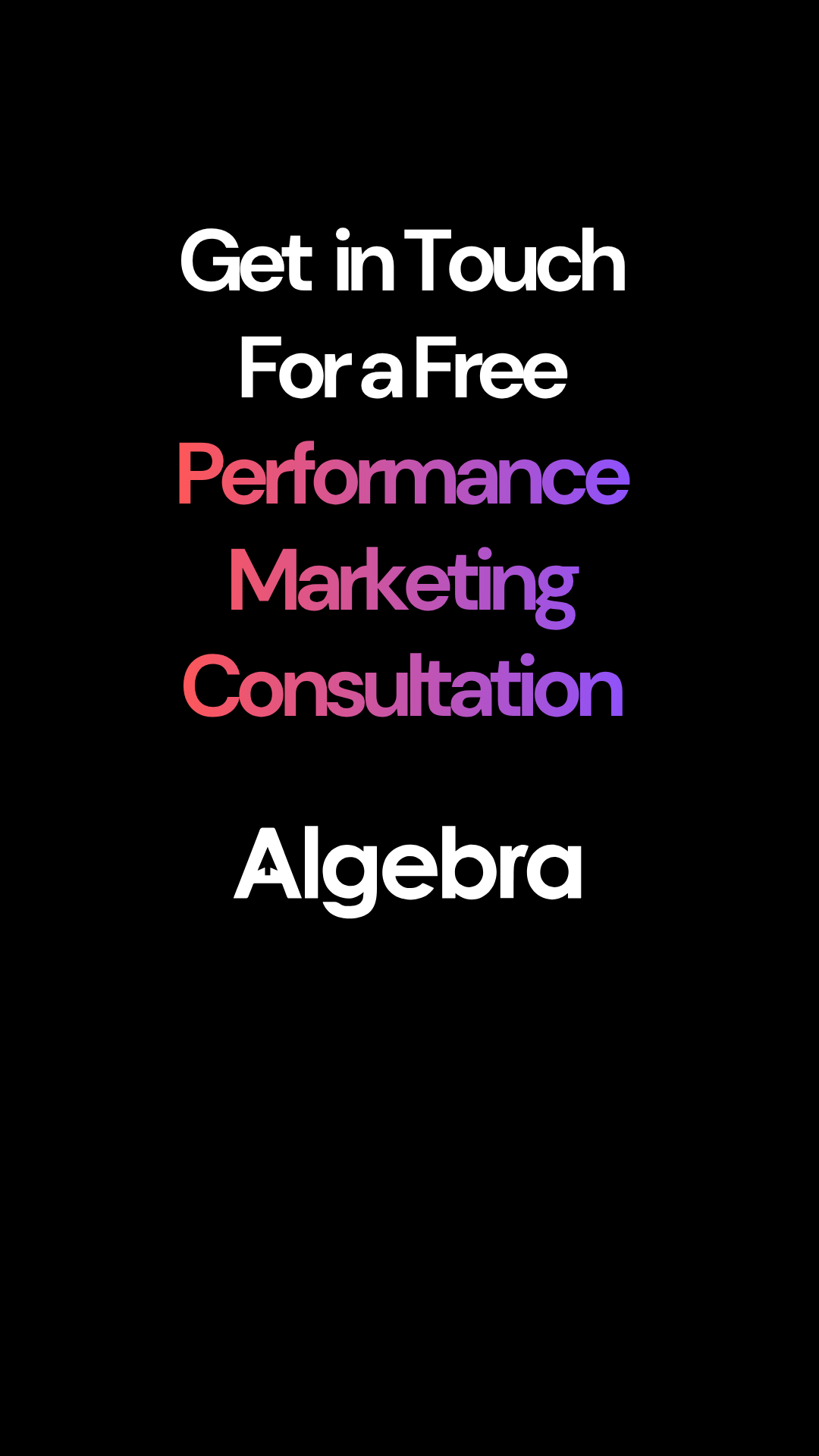 Algebra Facebook ad from May 22, 2026