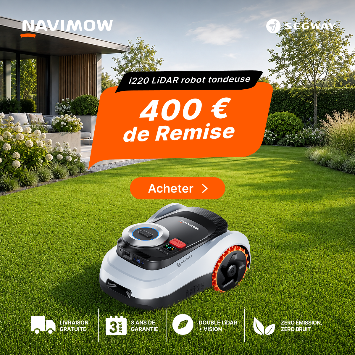 Segway Navimow FR Facebook ad