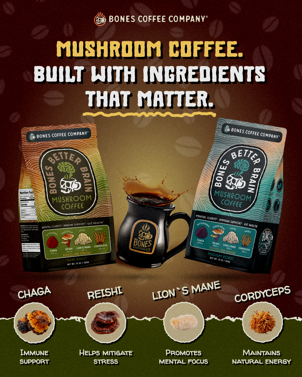 Bones Coffee Company Facebook ad