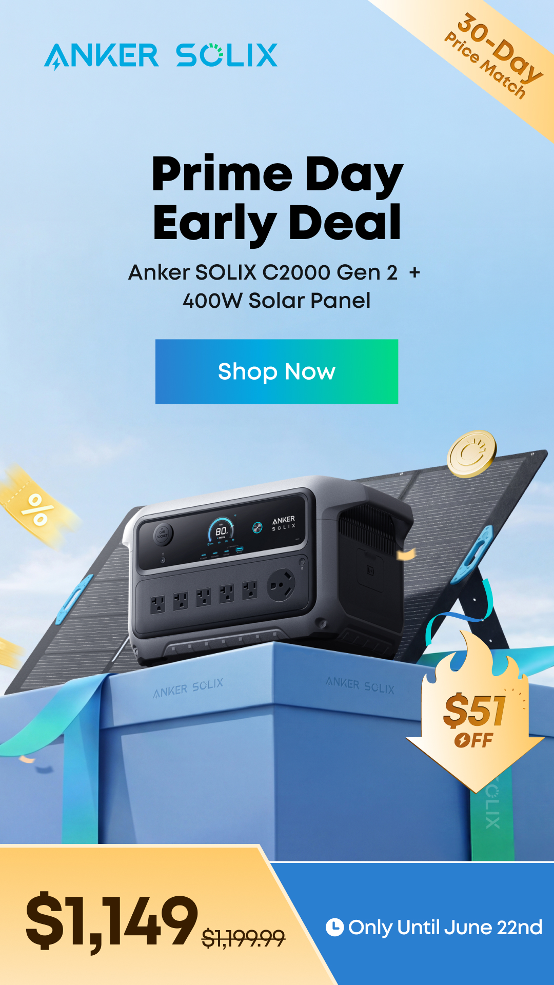 Anker SOLIX Facebook ad