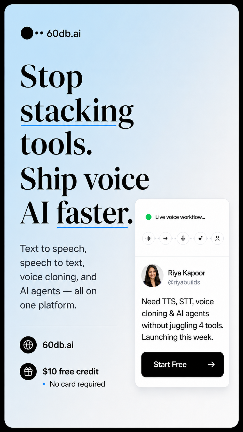 60db.ai Facebook ad