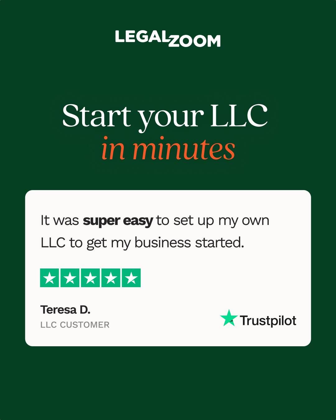 LegalZoom Facebook ad