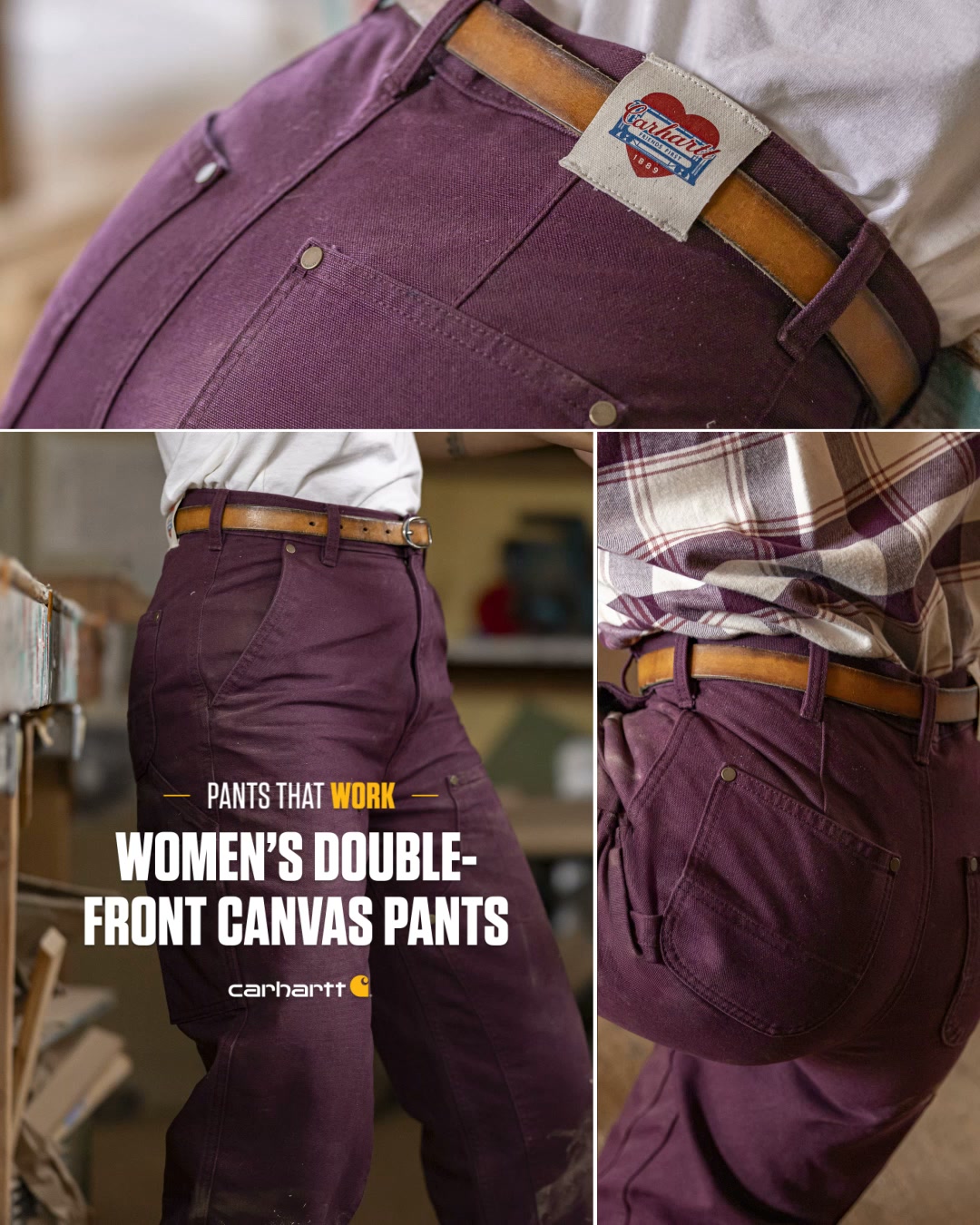 Carhartt Facebook ad: Find The Women’s Pants That Work For You