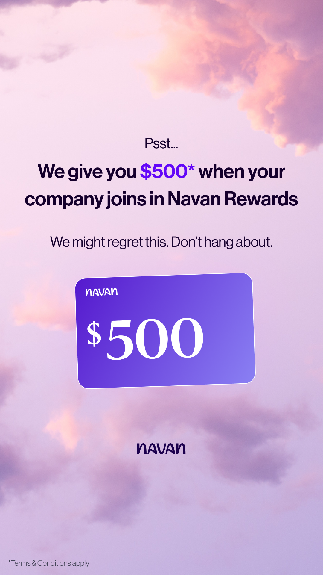 Navan Facebook ad