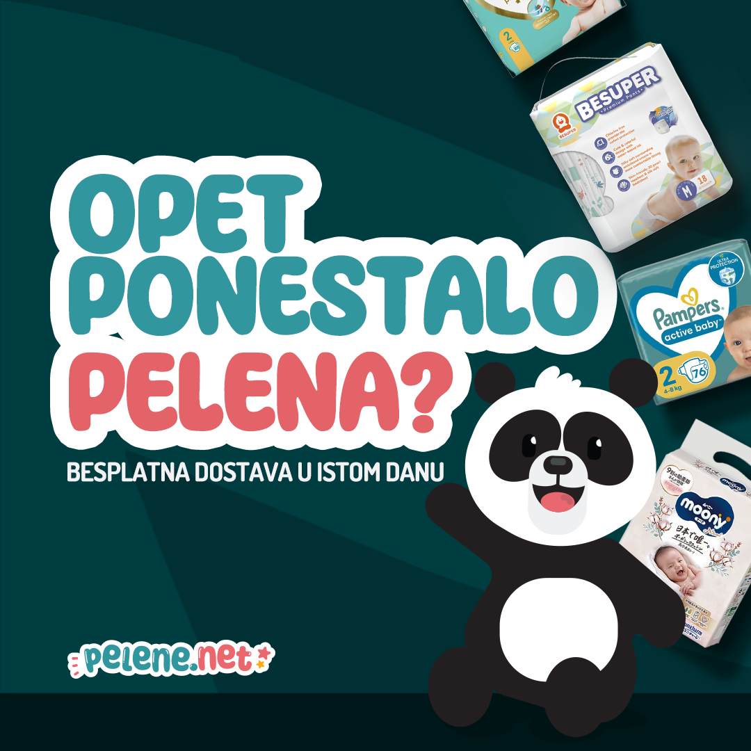 Pelene.net Facebook ad: Činimo roditeljstvo lakšim!
