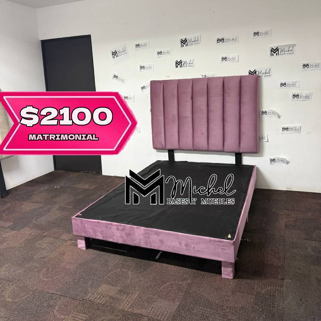 Muebles zapata Facebook ad: RESPALDO Y BASE MATRIMONIAL