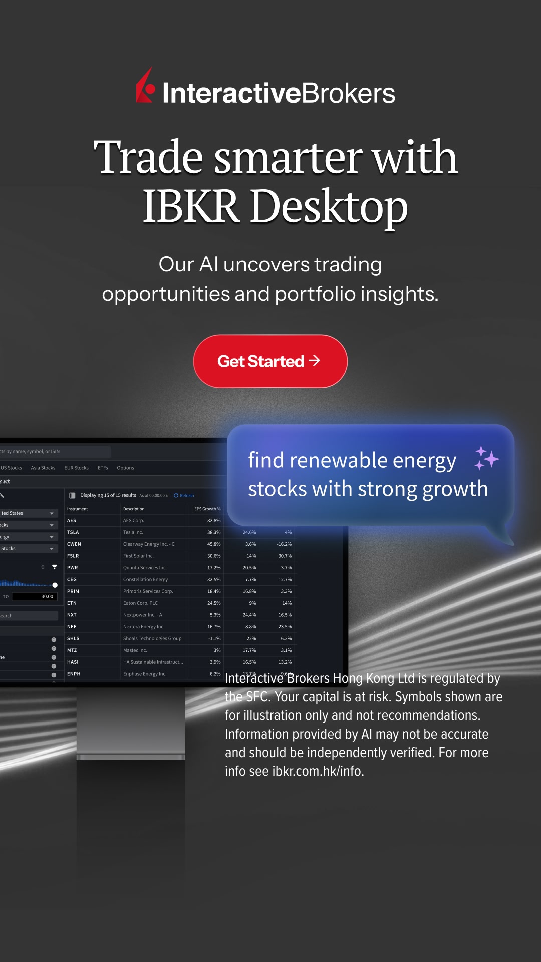 Interactive Brokers Facebook ad