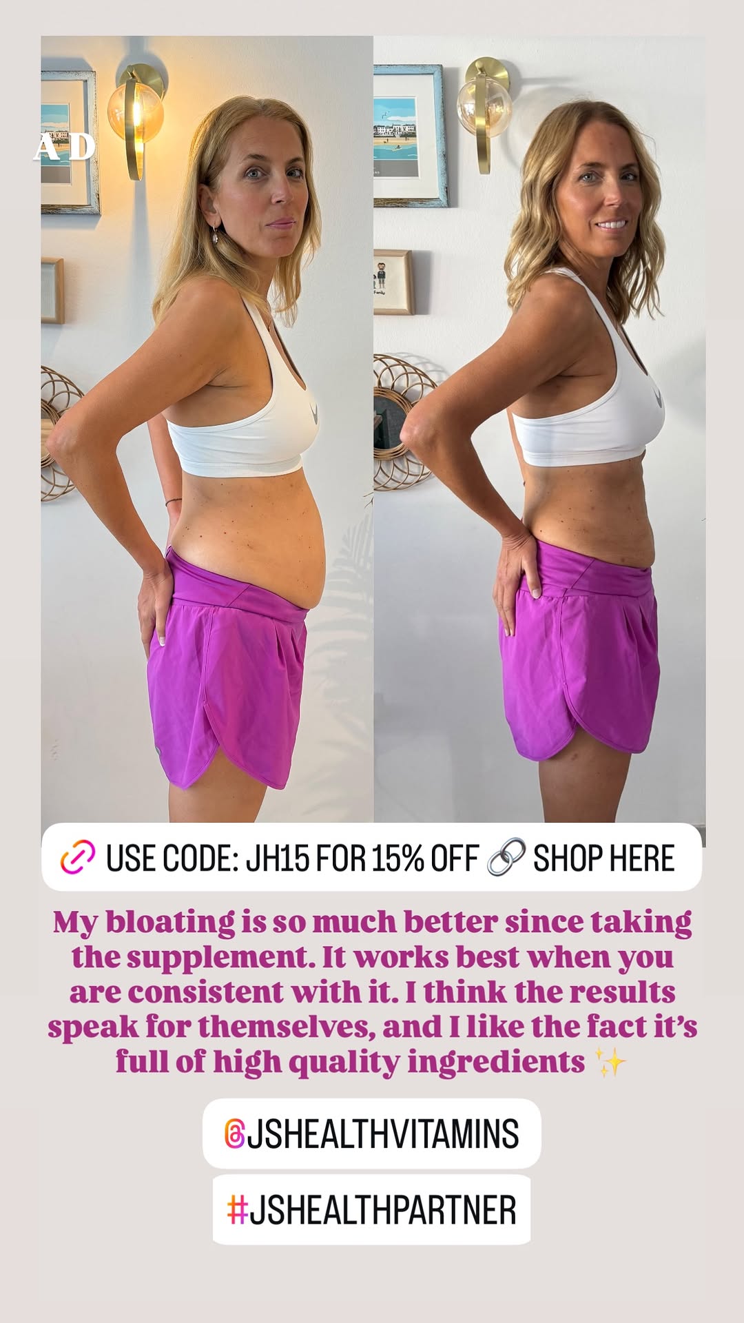 Jasmine Harman Facebook ad