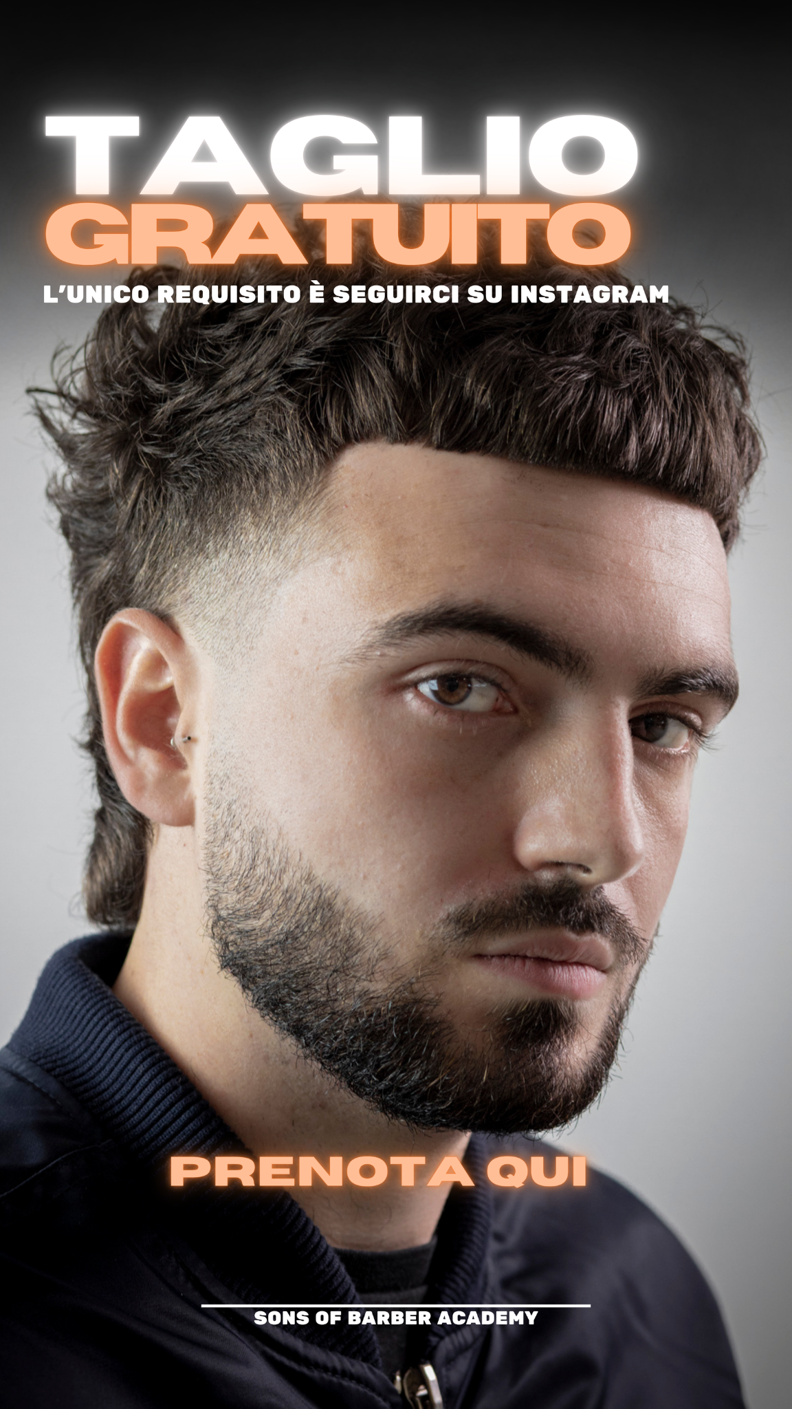 Sons Of Barber Academy it Facebook ad: Taglio Gratuito