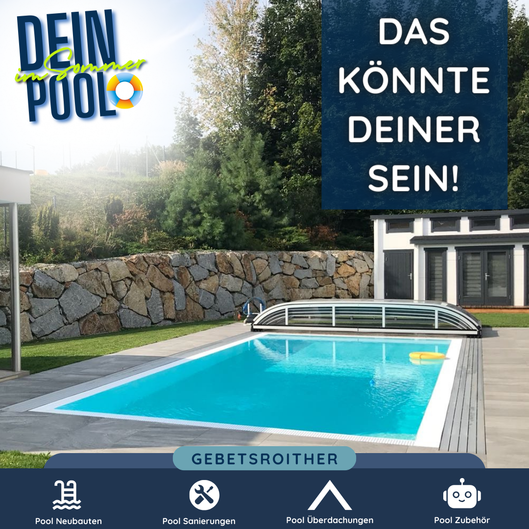 Gebetsroither Pool's Facebook ad: Mit deinem Traumpool in den Sommer