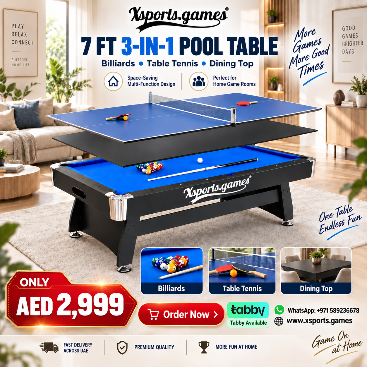 X-Sports Games Facebook ad: Bring the Ultimate Game-Room Experience Home with XSports!