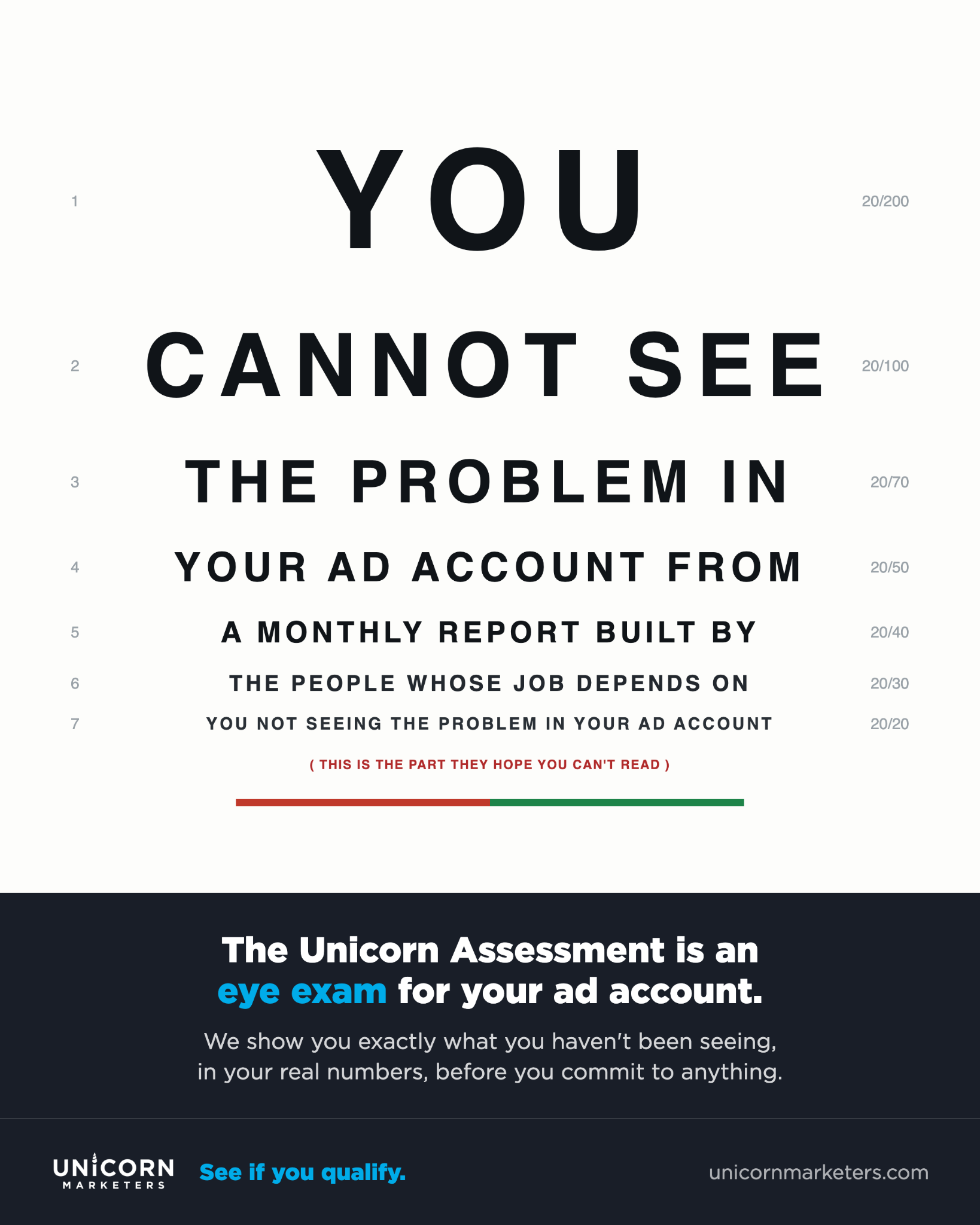 Unicorn Marketers Facebook ad: Hire A Top 1% Growth Marketer Today