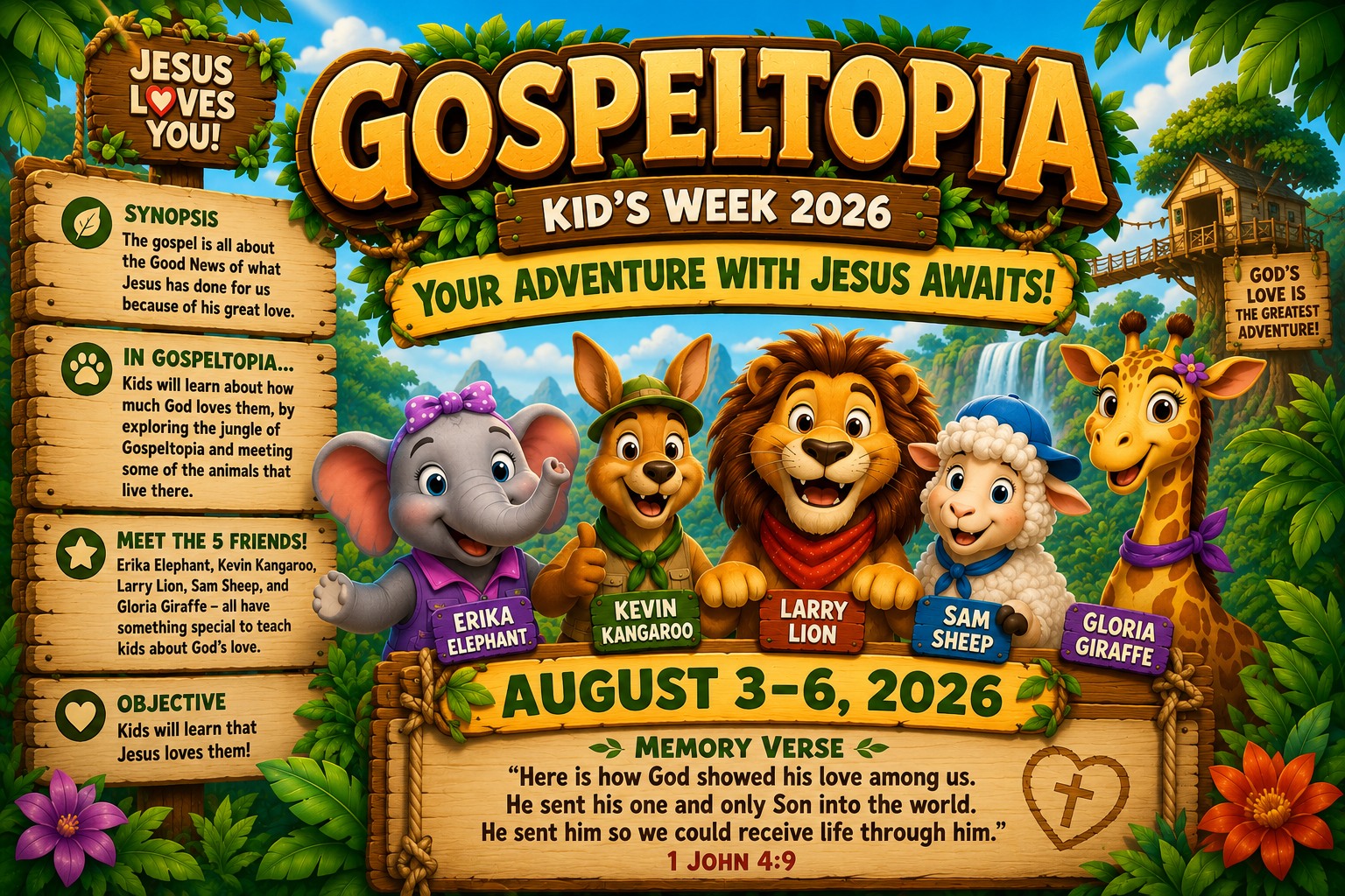 Restoration Foursquare Church Facebook ad: Your Adventure With Jesus Awaits!
