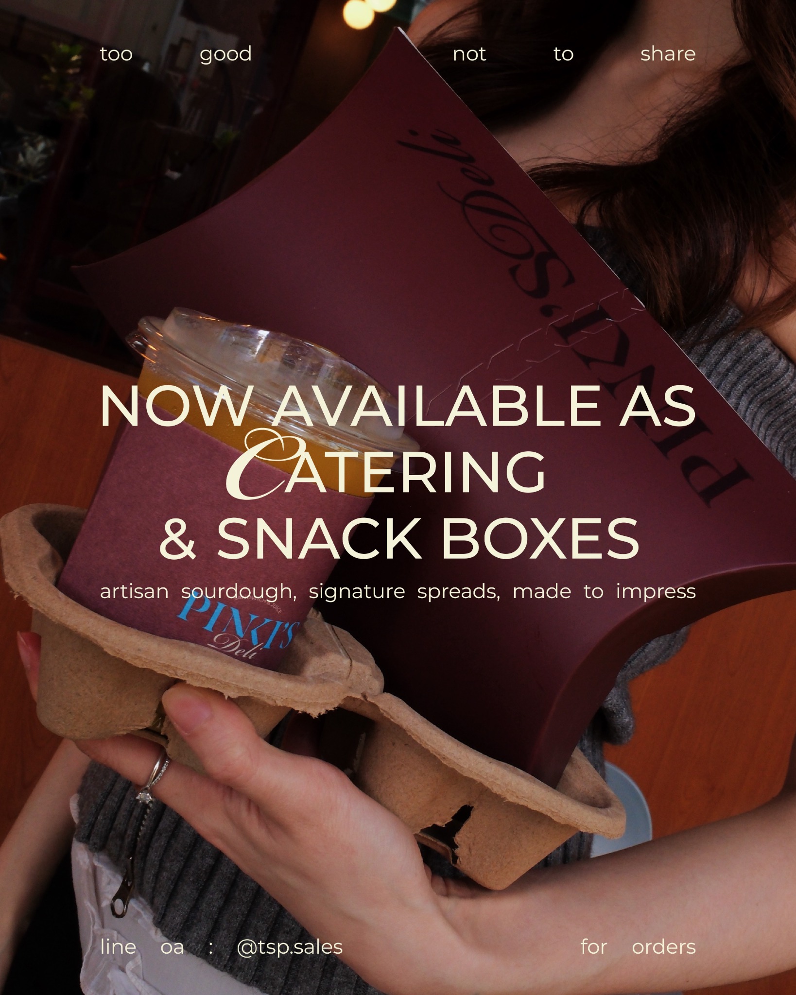 Pinki's Deli Facebook ad: Pinki's Deli is here to host