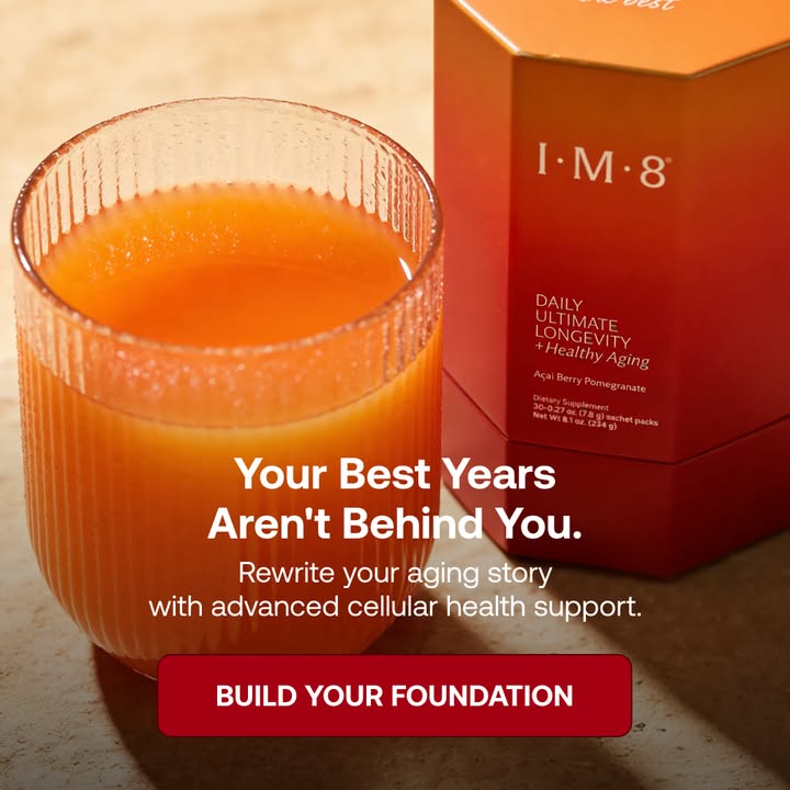IM8 Global Facebook ad: Longevity Starts at the Cellular Level