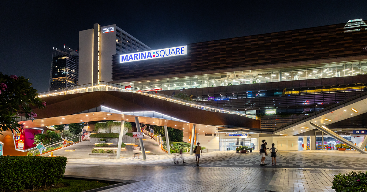 Marina Square Singapore Facebook ad: LIKE our page for the latest updates, giveaways…