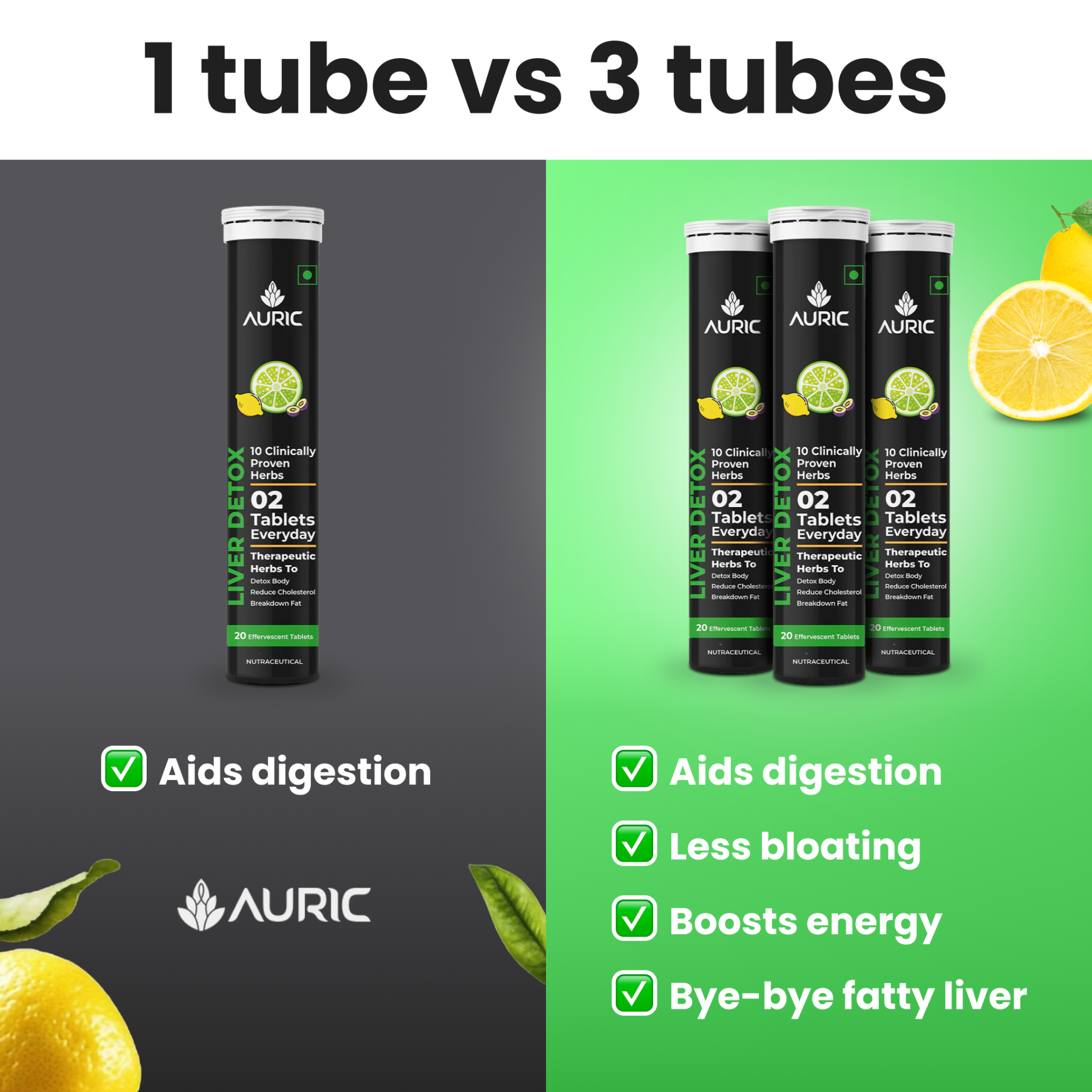 Auric Performance Booster Facebook ad