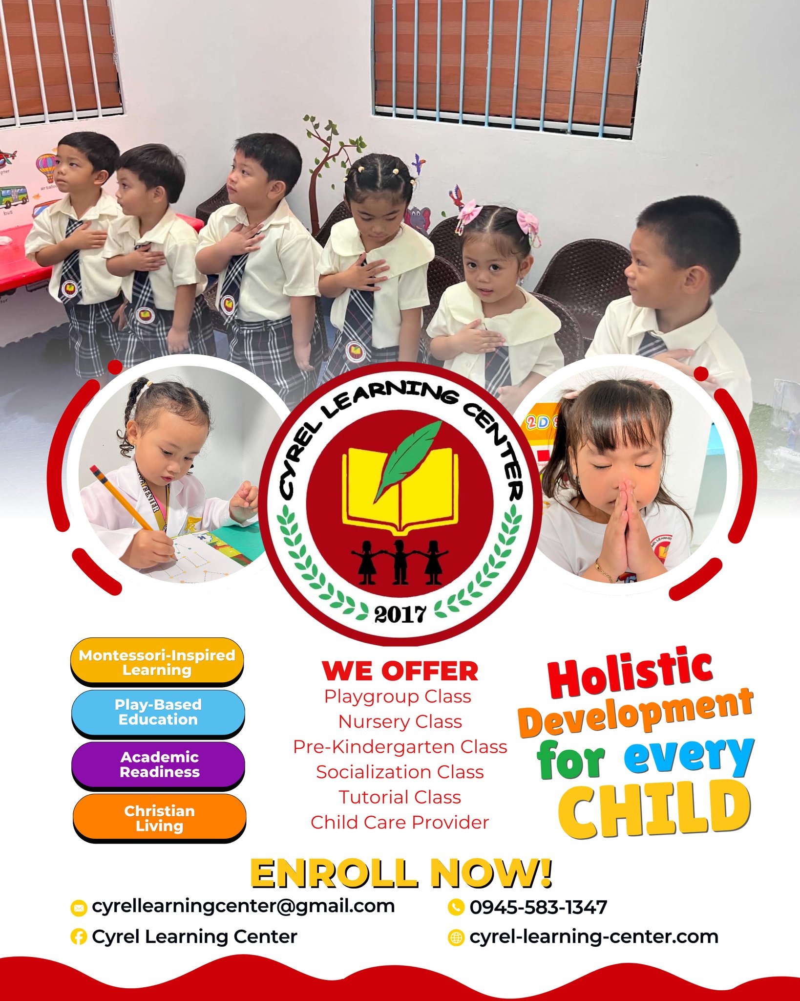 Cyrel Learning Center Facebook ad: Every child learns differently, and every child deserves…