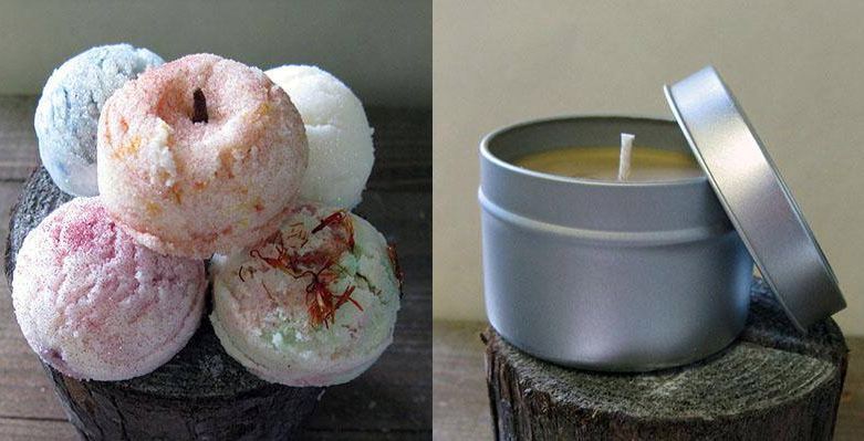 Haus of Gloi Facebook ad: Handmade Vegan bath products and unique fragrances.