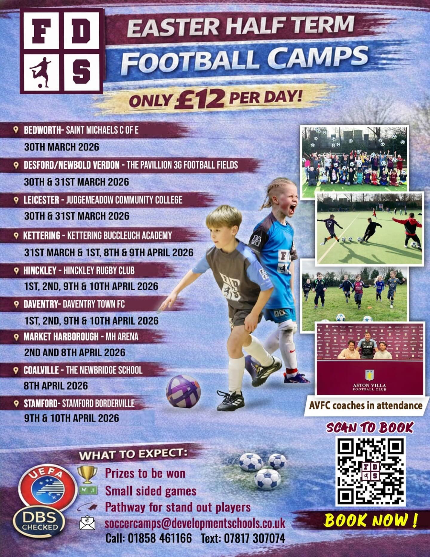 Football Development Schools Facebook ad: Easter Football Camps are now LIVE