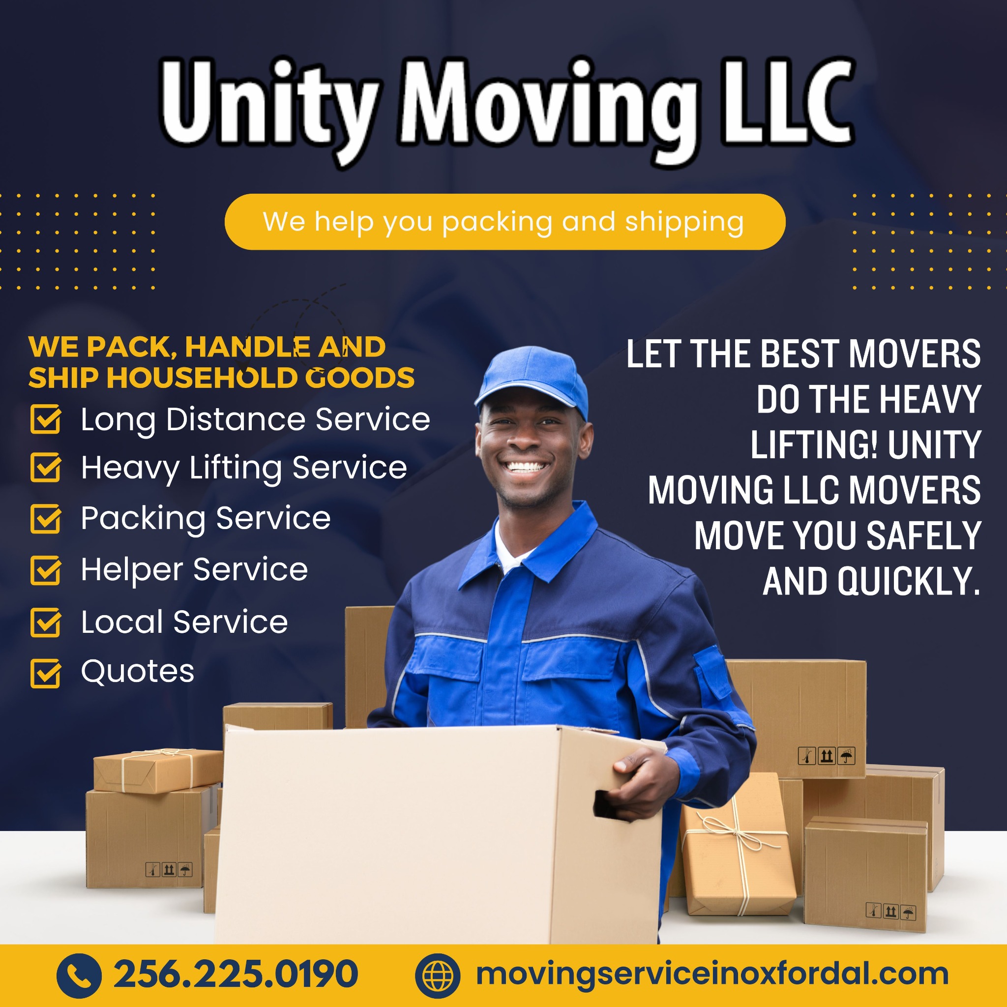 Unity Moving LLC Facebook ad