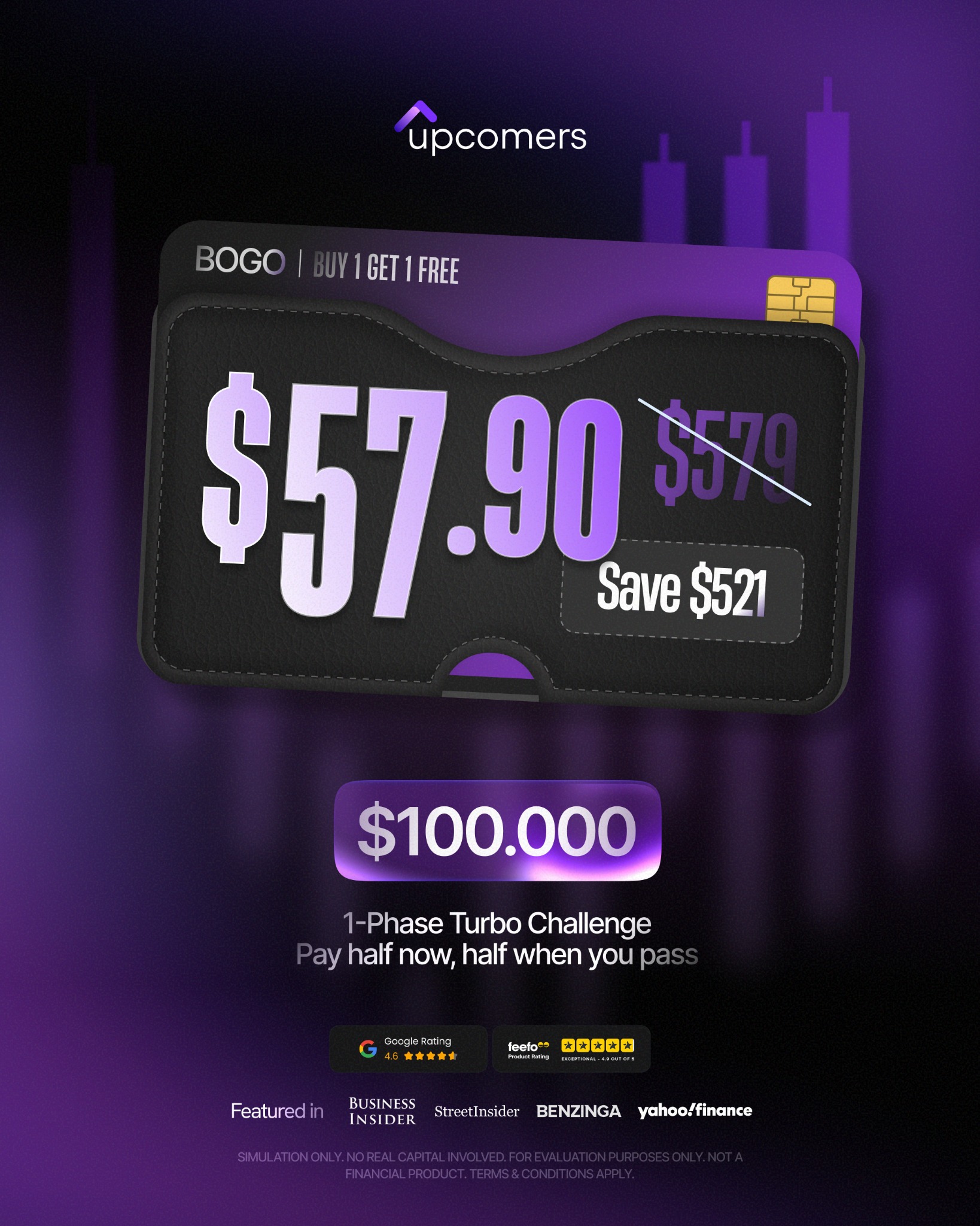 Upcomers.com Facebook ad