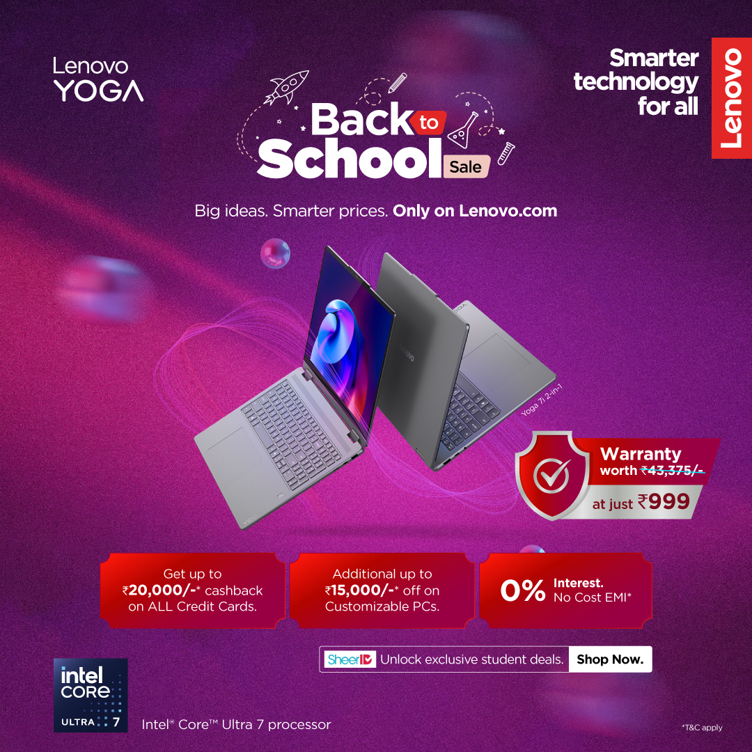 Lenovo India Facebook ad